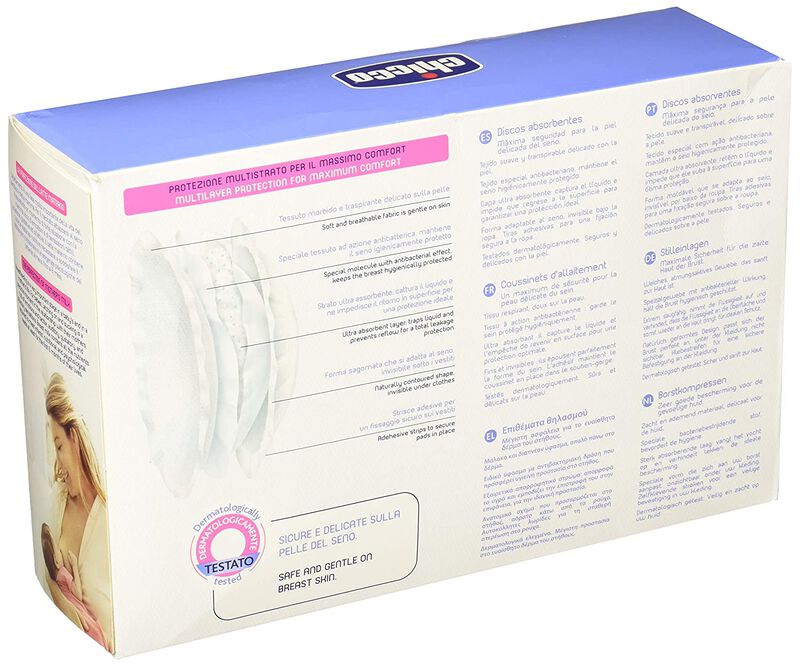 Breast Pads With Anti-Bacterial Fabric (60 Pcs) image number null